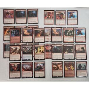 Magic The Gathering Trading Cards Lot of 72 On 4 Binder Sheets (2001-2022) NM